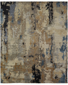 Harlow Tans/Blues Contemporary Rug