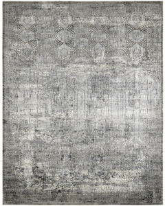 Kingsley Grey Abstract Modern Rug